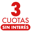 3 cuotas sin interés